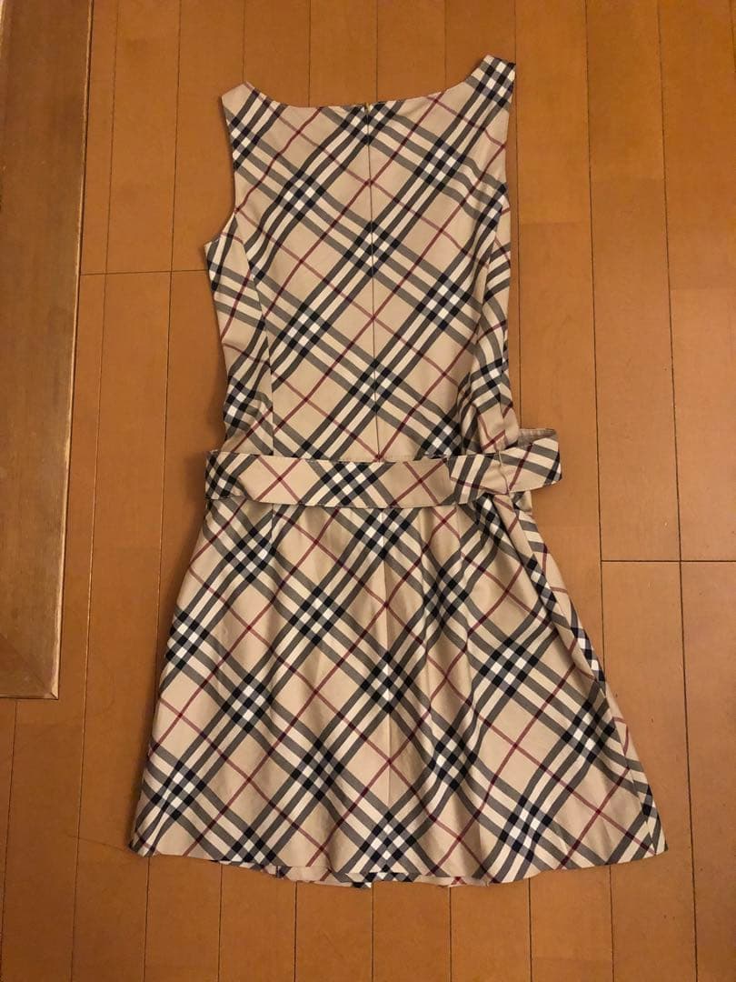 バーバリーブルーレーベルチェック柄ワンピース 36