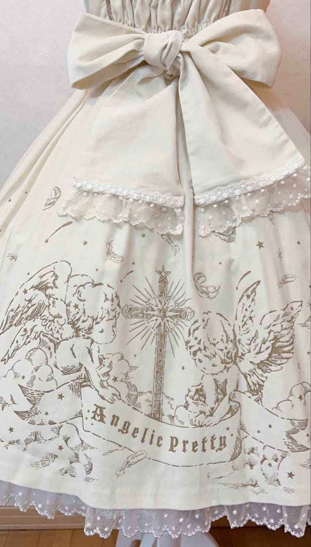 Angelic pretty グローリア肩フリルJSK/アイボリー