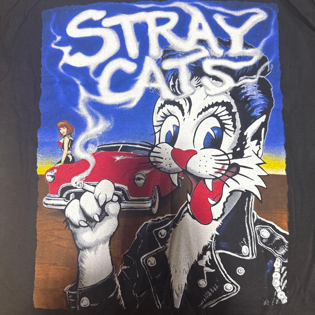 ヒ*6様 【希少】90s STRAY CATS ヴィンテージ Tシャツ シングル