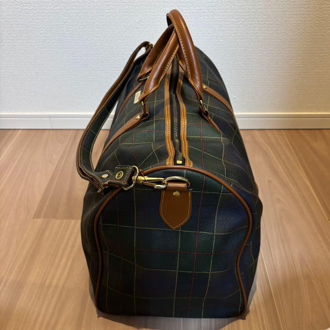 【人気】チェック柄 Dolcel. ボストンバッグ 日本製