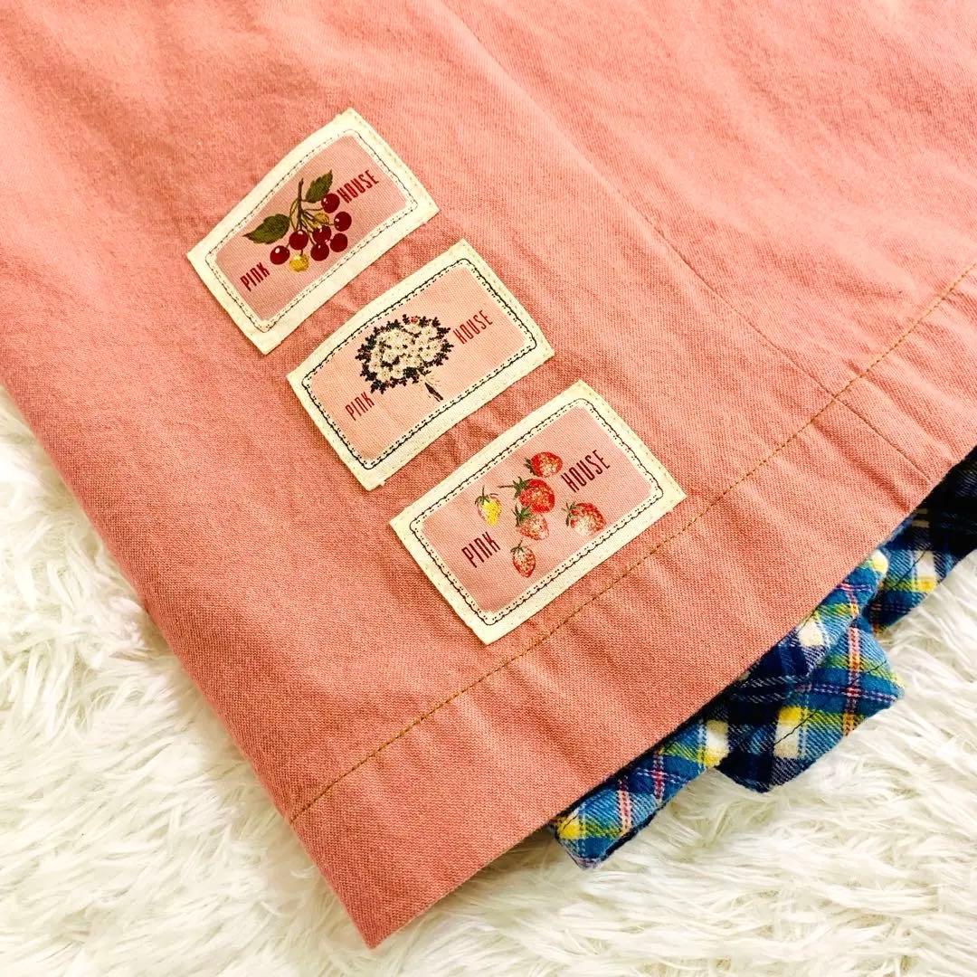 ピンクハウス　PINK HOUSE ラップスカート リバーシブル　さくらんぼ