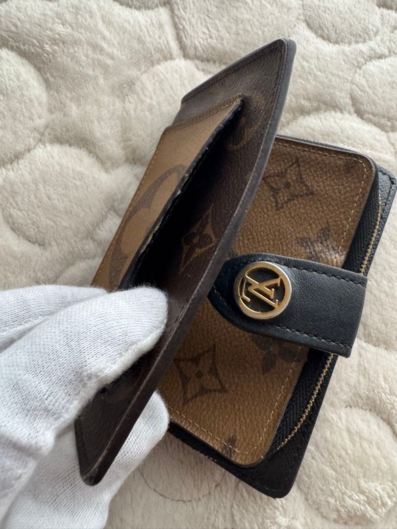 Louis Vuitton 二つ折り財布 ブラウン/ブラック