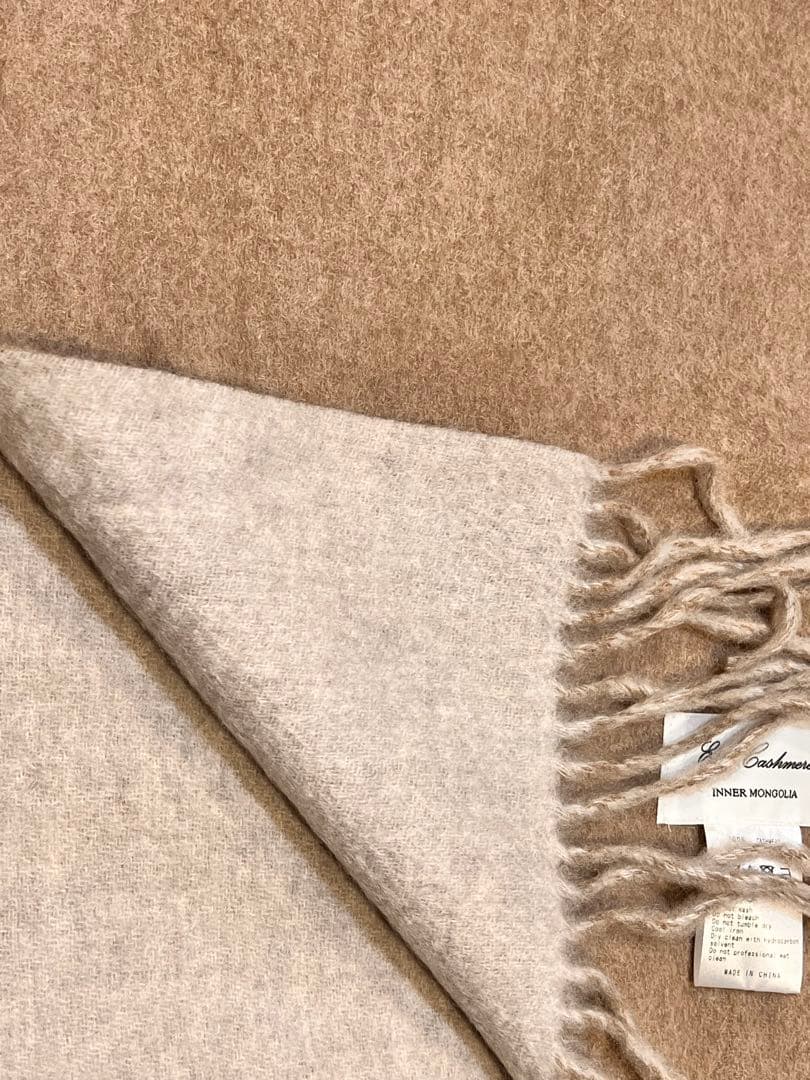 Eds Cashmere 100%カシミヤ マフラー ベージュ
