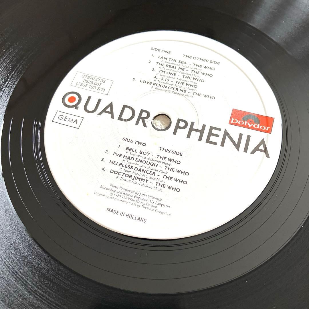 QUADROPHENIA THE WHO　2LP