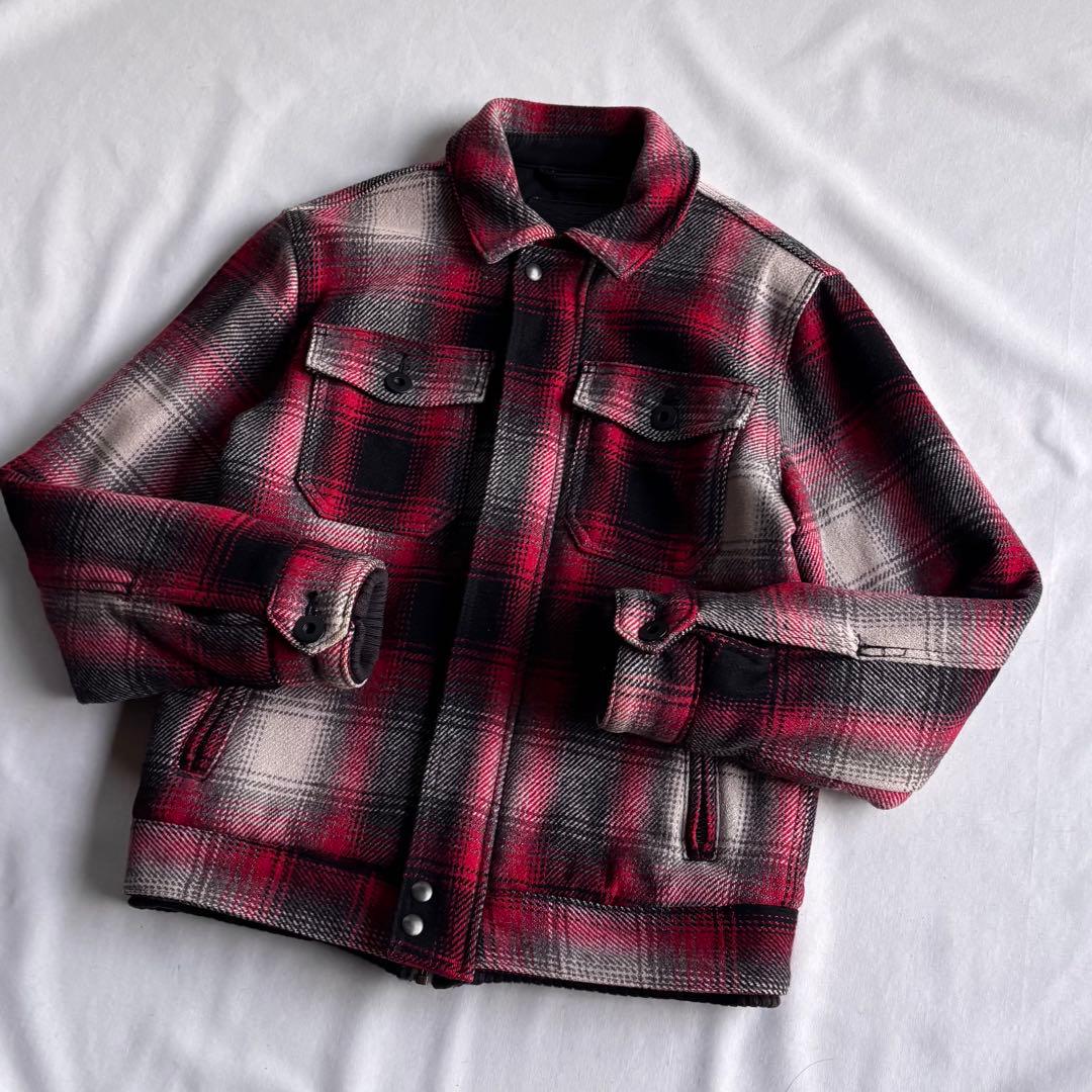 ジャケット・アウター 00s LEVI'S ombre check wool swing top