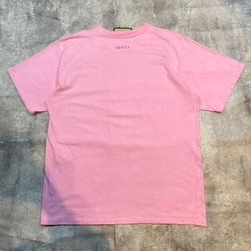 GUCCI グッチ プリントTシャツ ピンク メンズ コムドット やまと着用