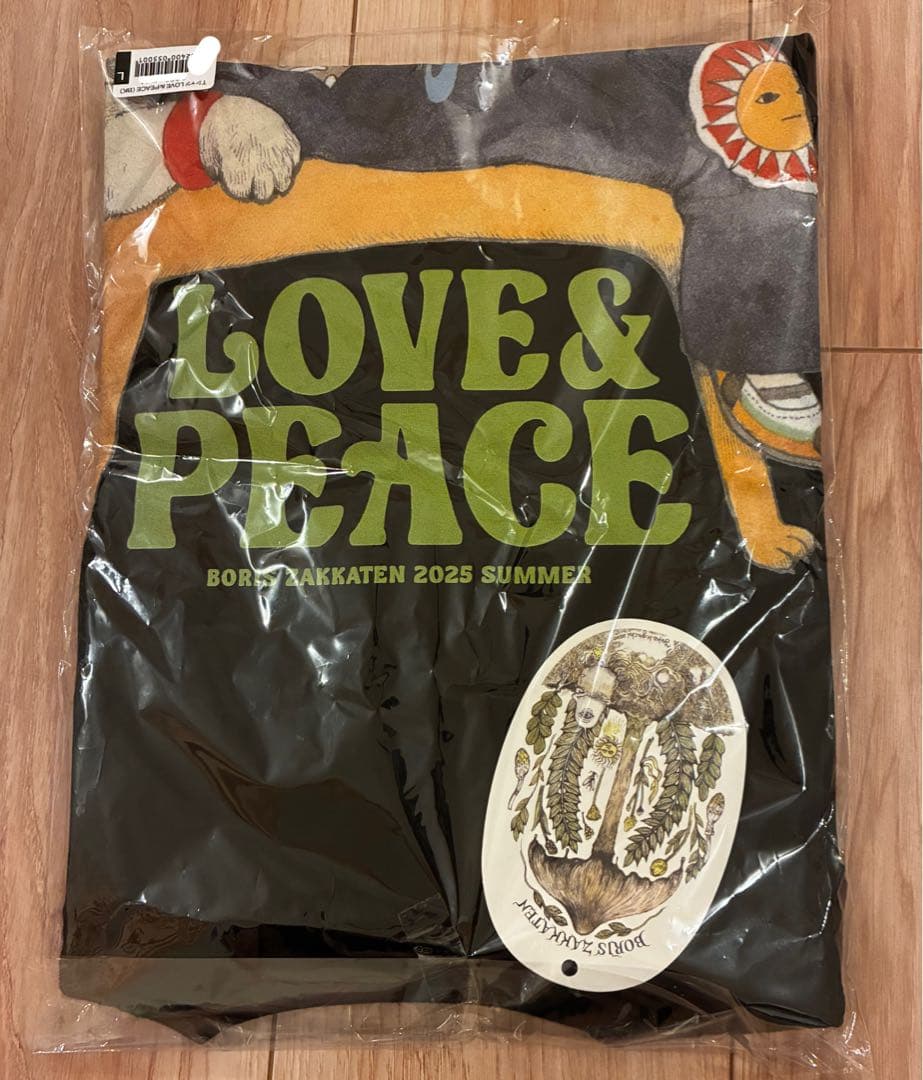 ボリス雑貨店　LOVE＆PEACE　Tシャツ L ヒグチユウコ 新品未開封