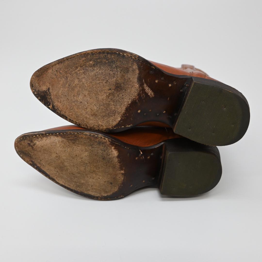 □ 44810★年 FRYE フライ ウェスタンブーツ 7 1/2 レザー