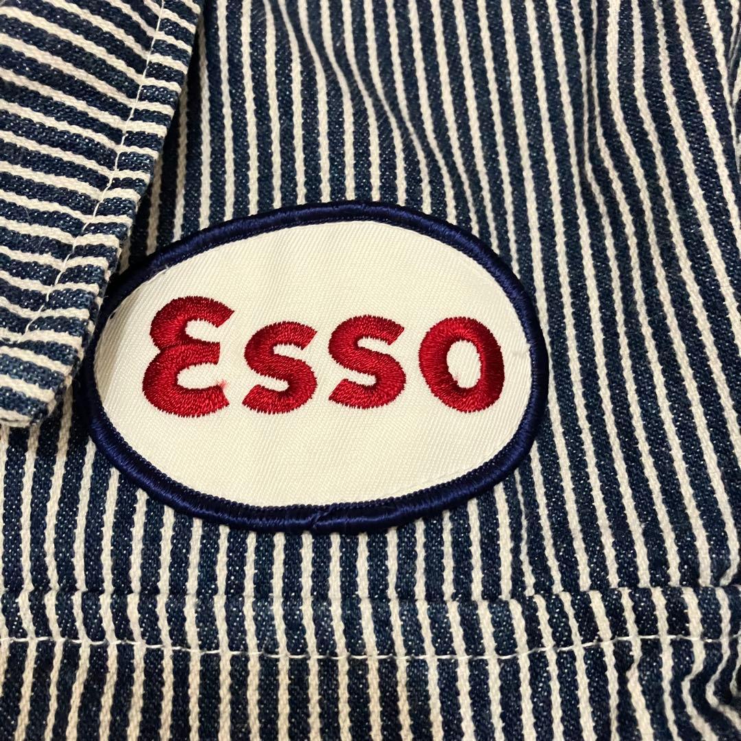 ESSO エッソ つなぎ ヒッコリー　オールインワン　メンズ　men's M