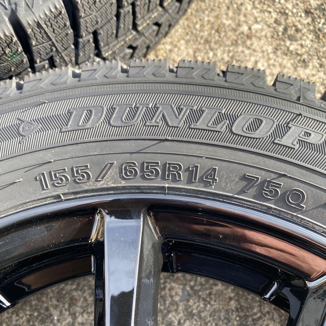 ◇新品ダンロップ155/65R14スタッドレスセット　スペーシア