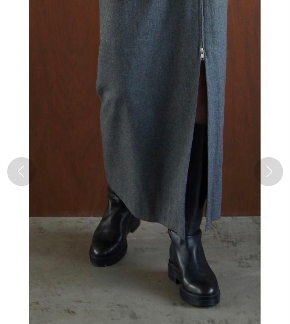 スカート CLANE HIGH WAIST DRAPE SKIRT