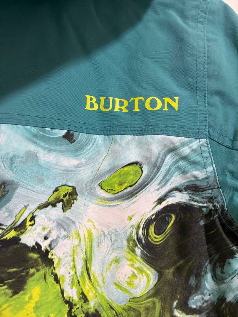 BURTON スノーボードジャケット 子ども用 エメラルドグリーン