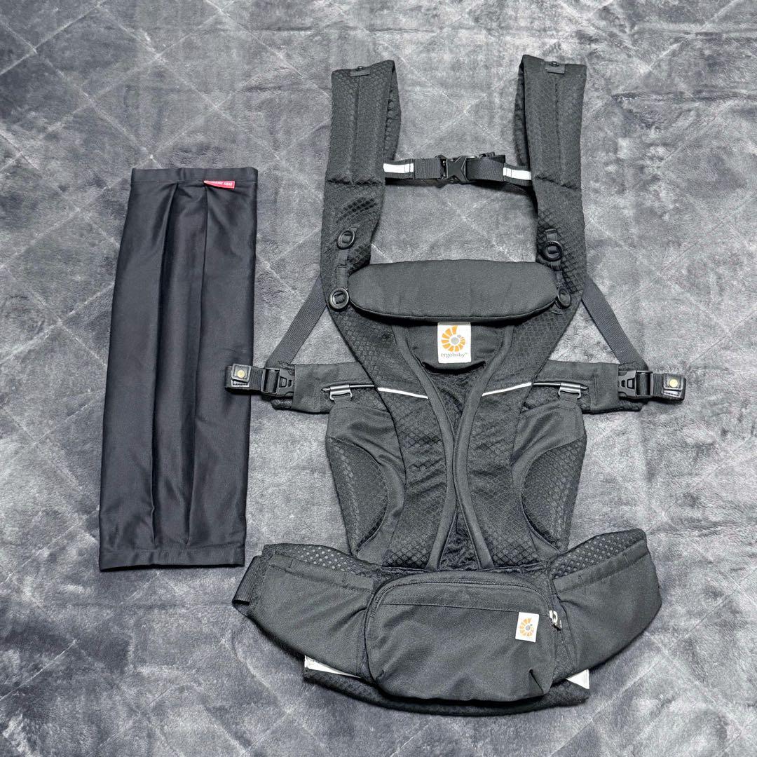 極美品 ergobaby エルゴベビー オムニブリーズ 抱っこ紐 収納袋付き