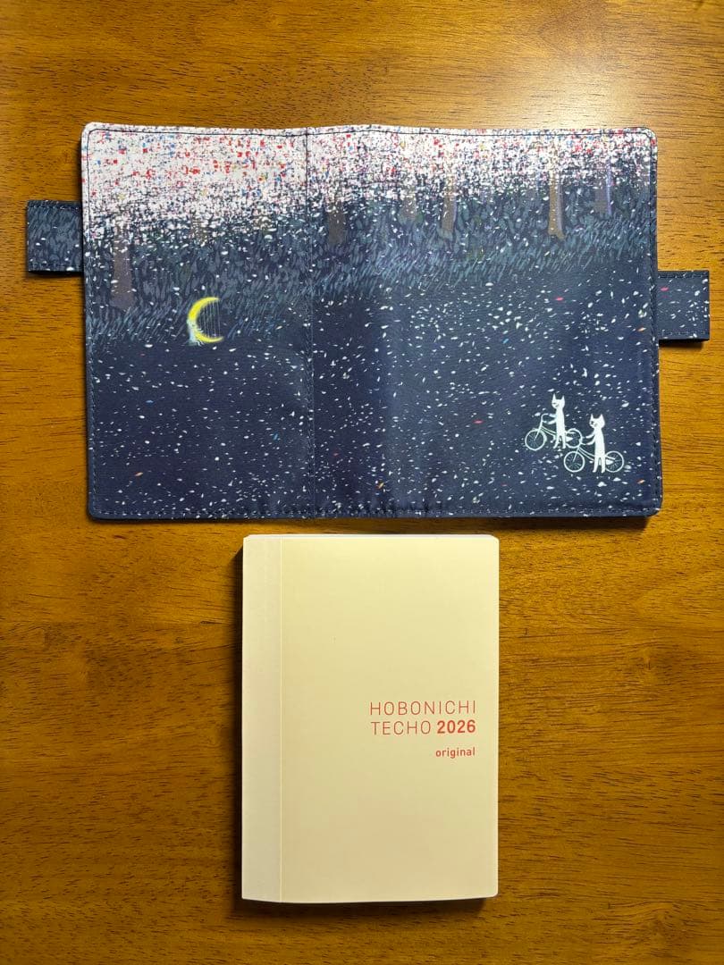 ほぼ日手帳 オリジナルカバー 本体オリジナル　カバーオンカバー　ペン付き