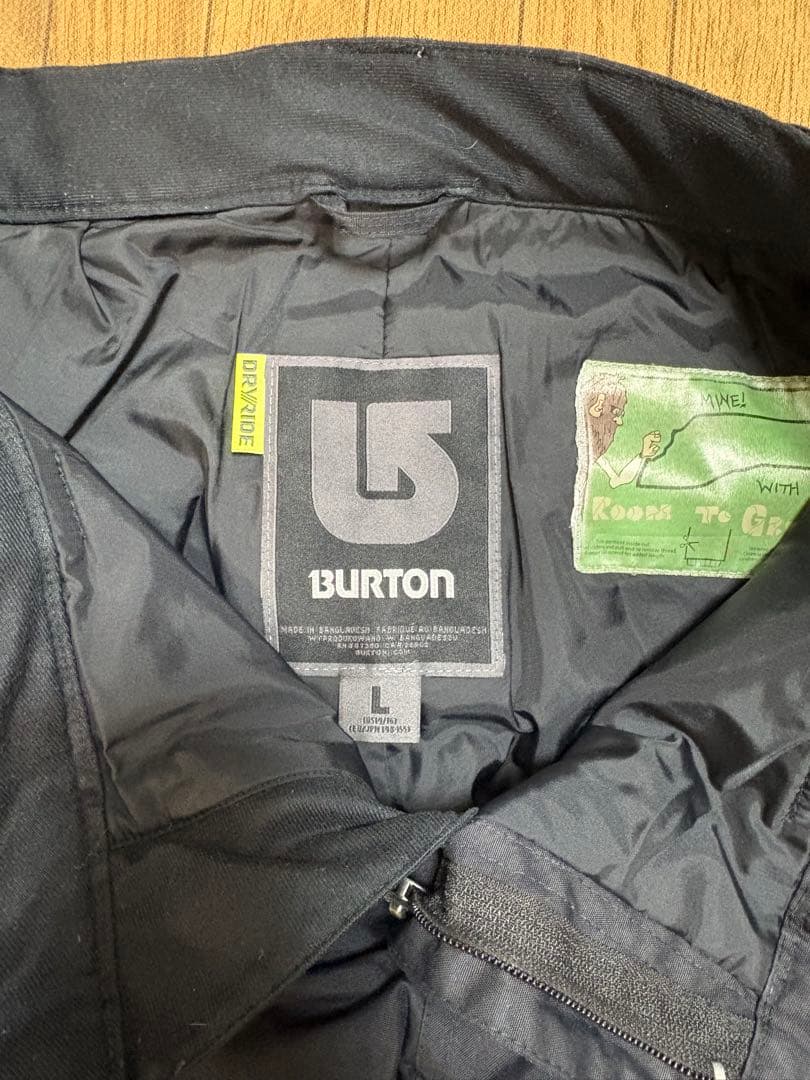 BURTON 迷彩柄ジャケット＆黒パンツ　上下SET Lサイズ