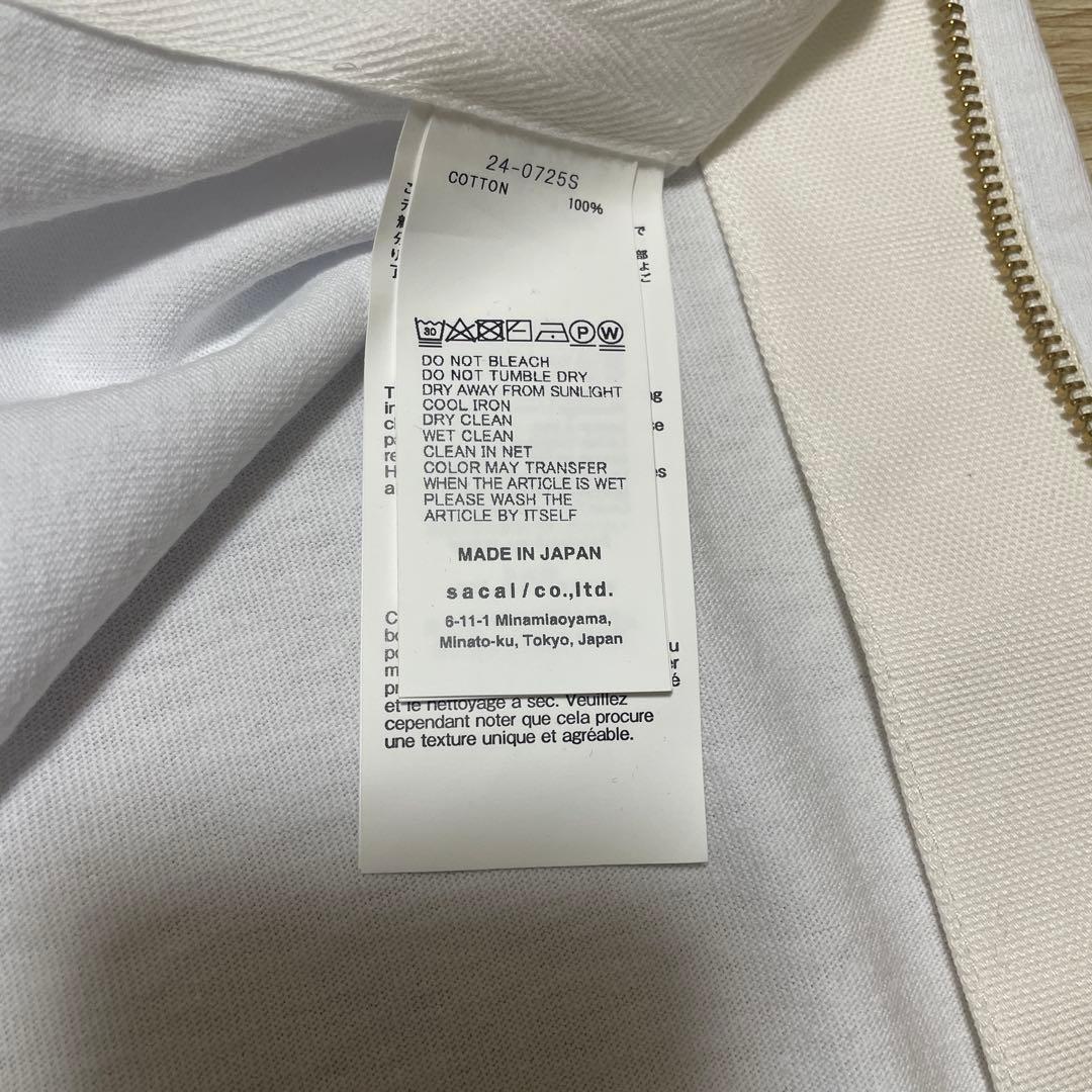 sacai×Carhartt WIP Tシャツ　ホワイト　0