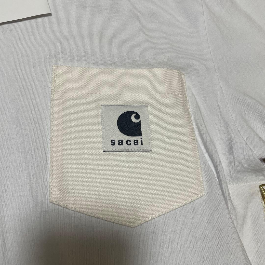 sacai×Carhartt WIP Tシャツ　ホワイト　0