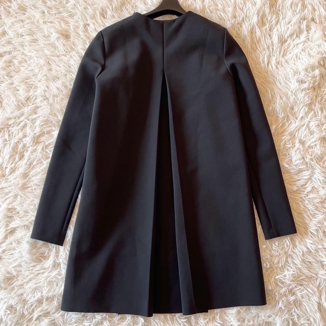 美品✨ ヨーコチャン パール付きドレス ロングスリーブ 近年 ブラック S