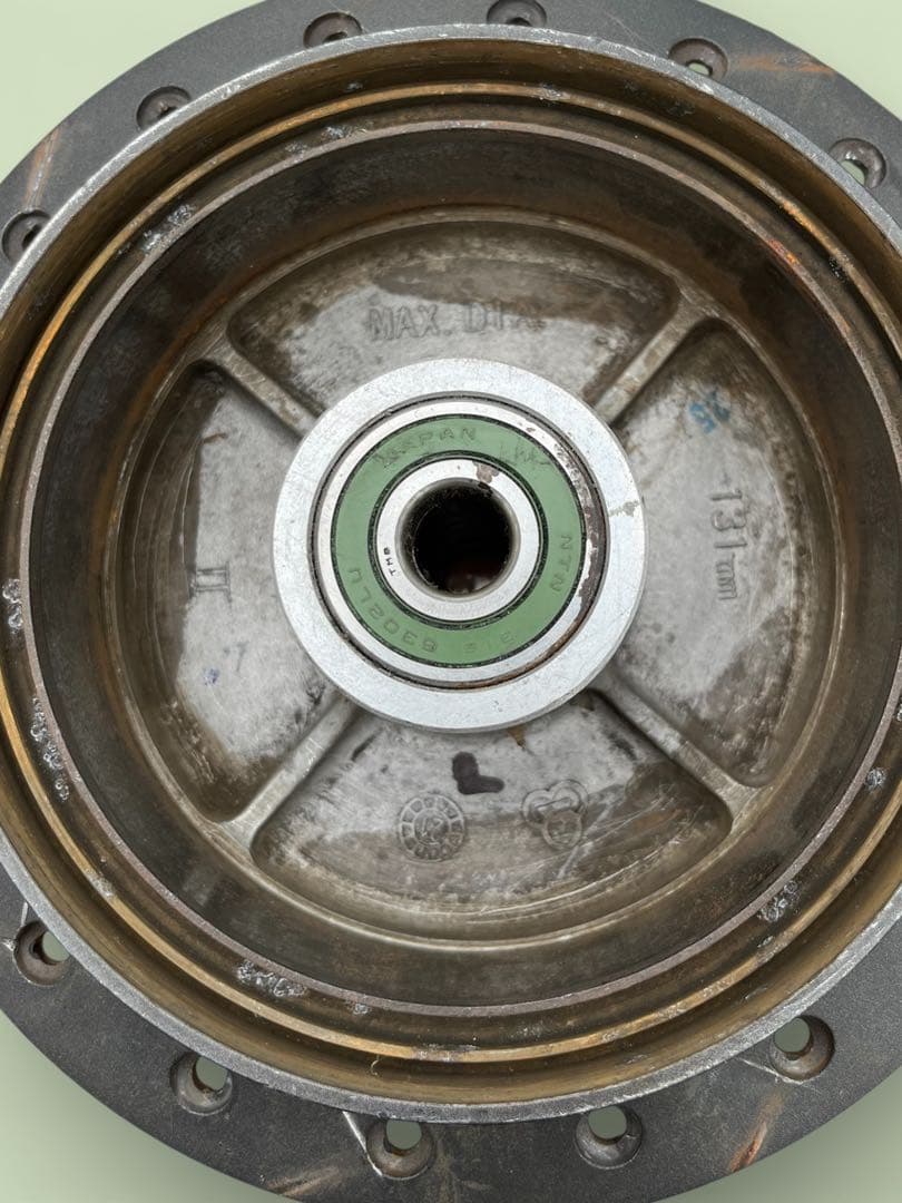 スーパーカブ　リアホイール　組み立てセット 17インチ×1.60インチ　ブラック