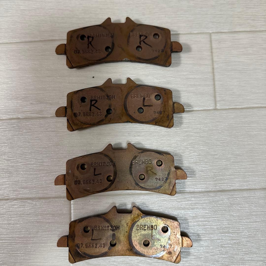 【使用品】【gsx-r1000 l7〜】Brembo パッド 4枚セット