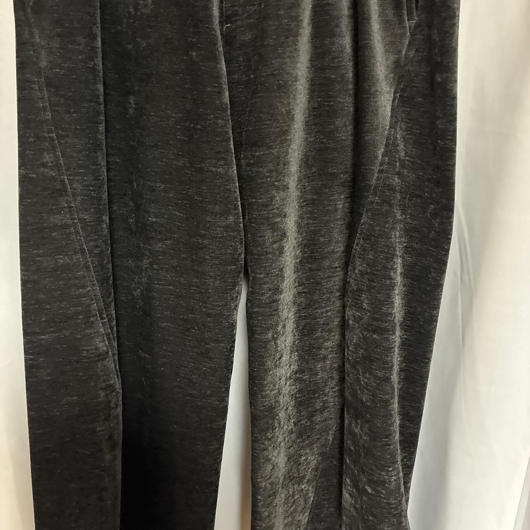 パンツ WASHED VELVET CURVE CUT WIDE PANTS WYM