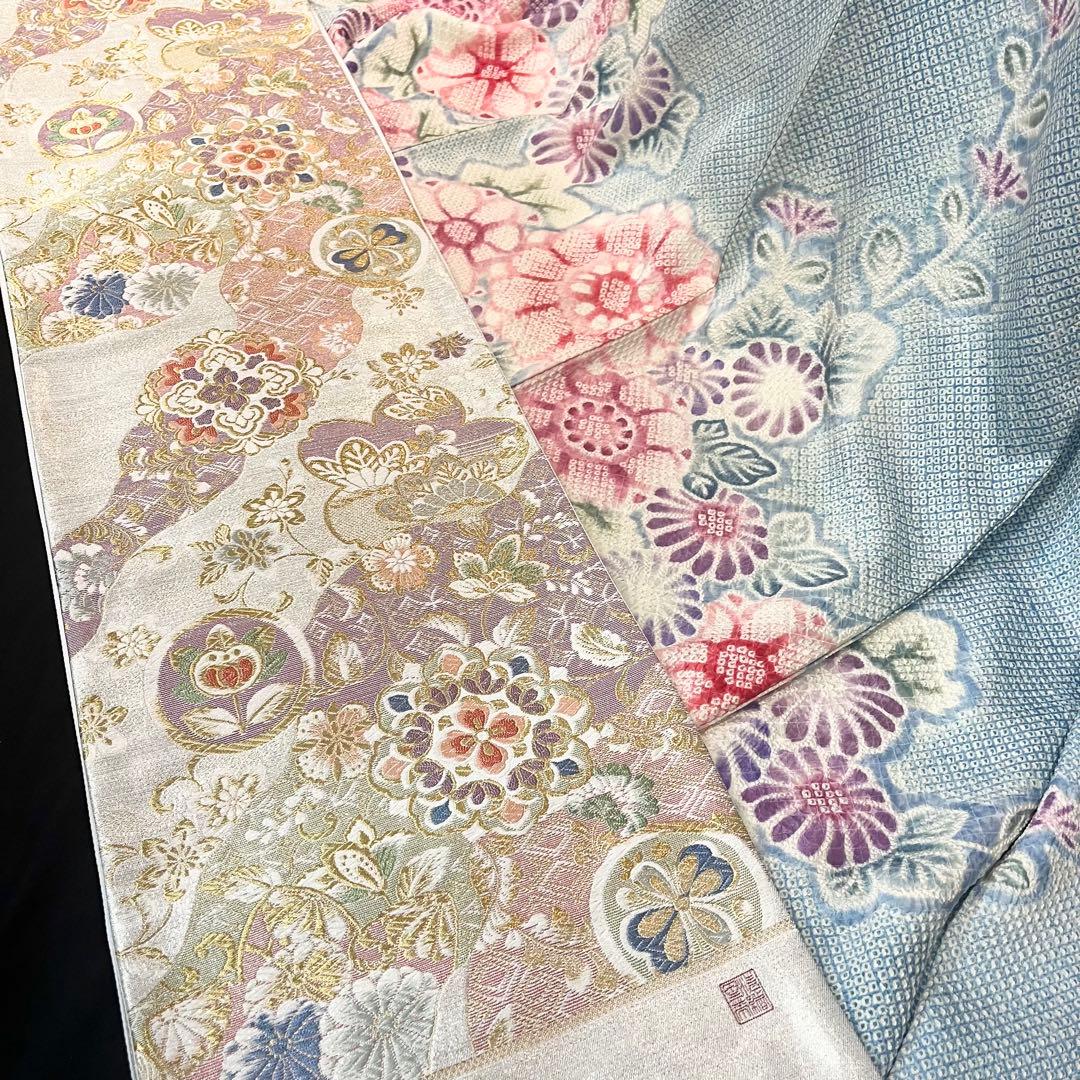 ■逸品■総絞り■菊花模様■古典正絹振袖フルセット■成人式結婚式■振袖一式