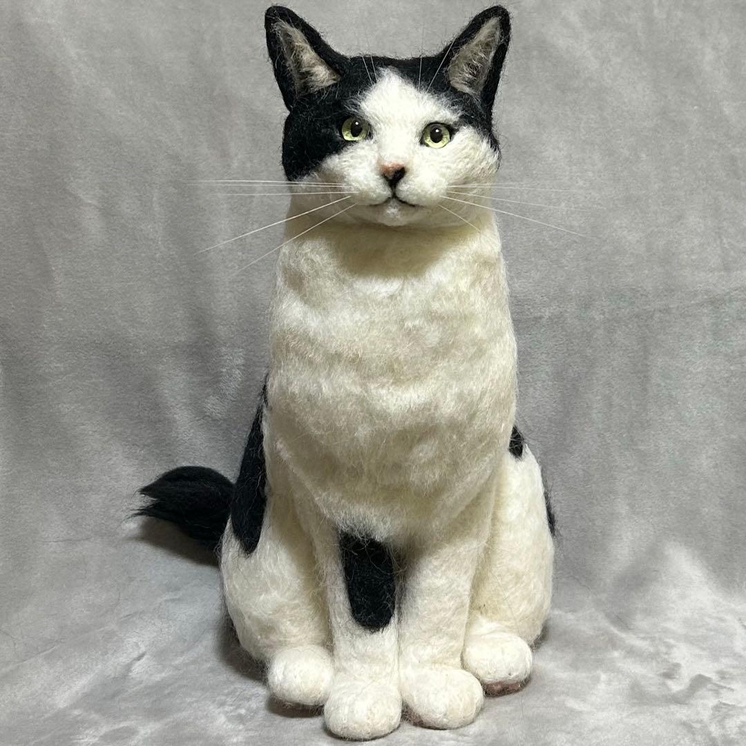 羊毛フェルト 猫