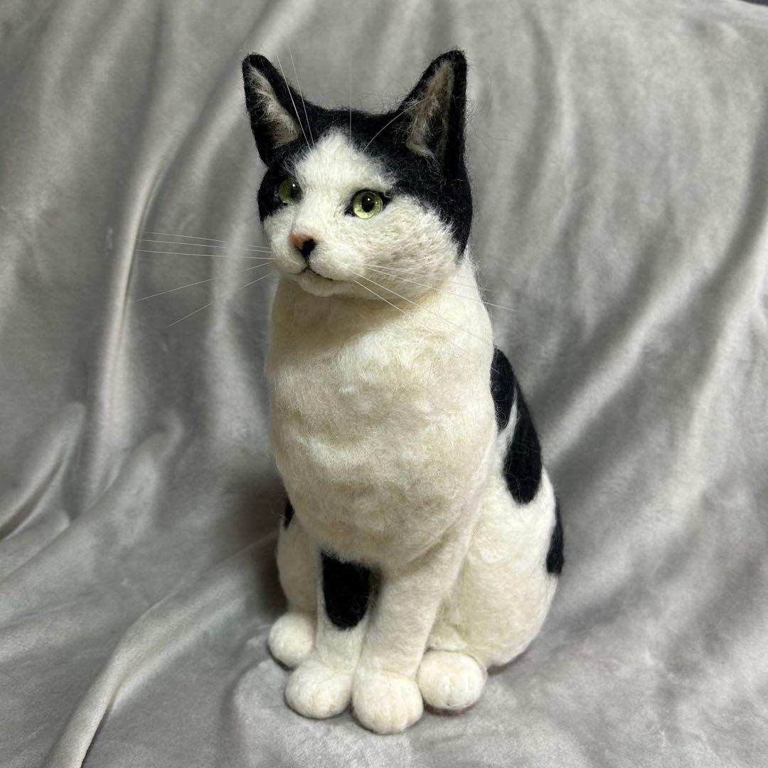 羊毛フェルト 猫