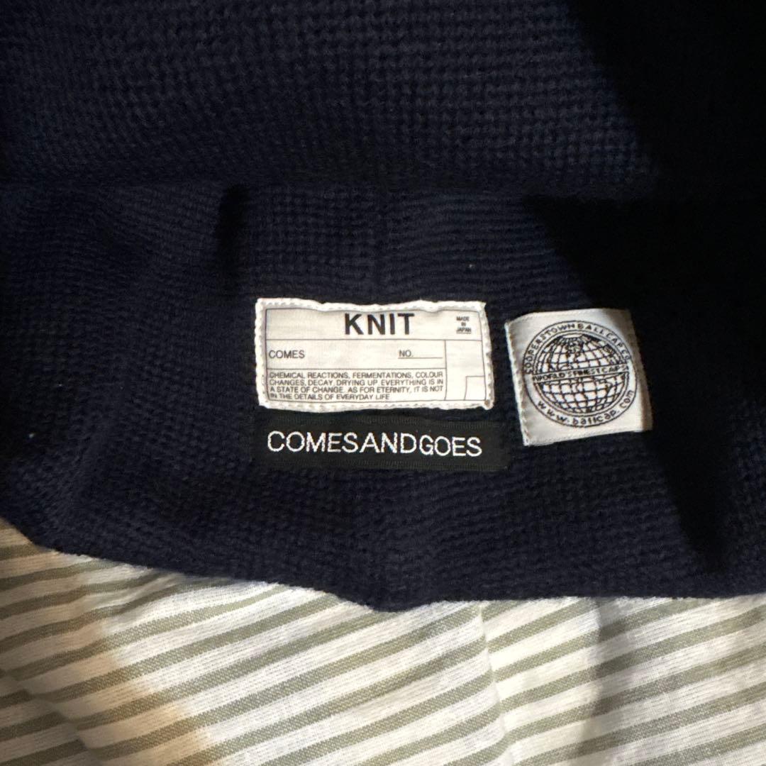 COMESANDGOES ニット帽 ネイビー