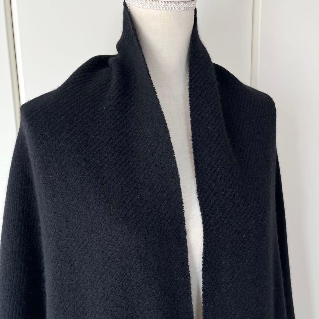 HANAE MORI カシミヤ100％ フォックスファー付き ストール