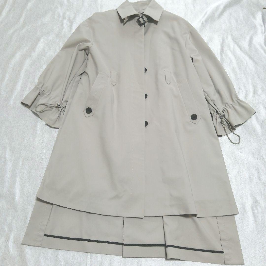 【タグ付き】ADORE コンパクトコットンストレッチコート ベージュ M 完売品