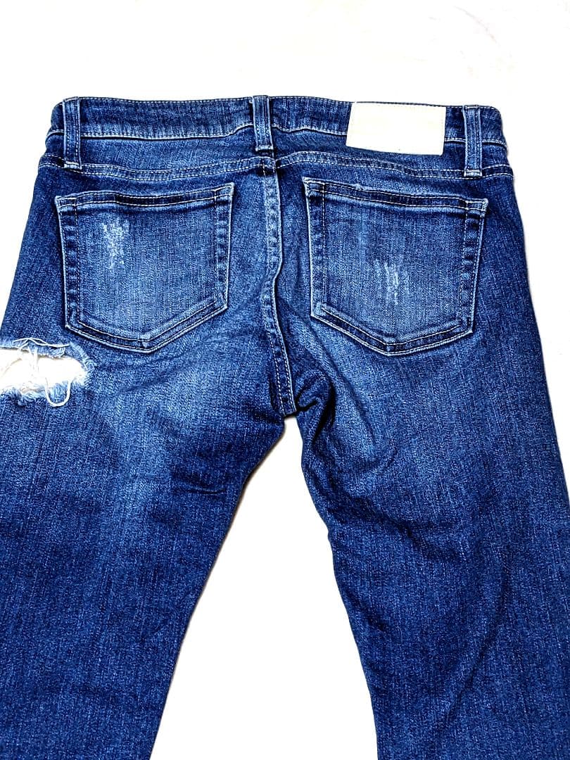 美品✨ GYDA SIDE RIPPED　ジェイダ ダメージ デニム　ブルー　M