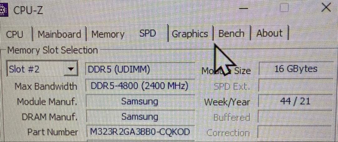 SAMSUNG DDR5-4800 32GB (16GBx2) メモリ