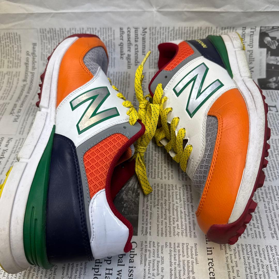 うみちゃん24.5cm New Balance574 ゴルフシューズ