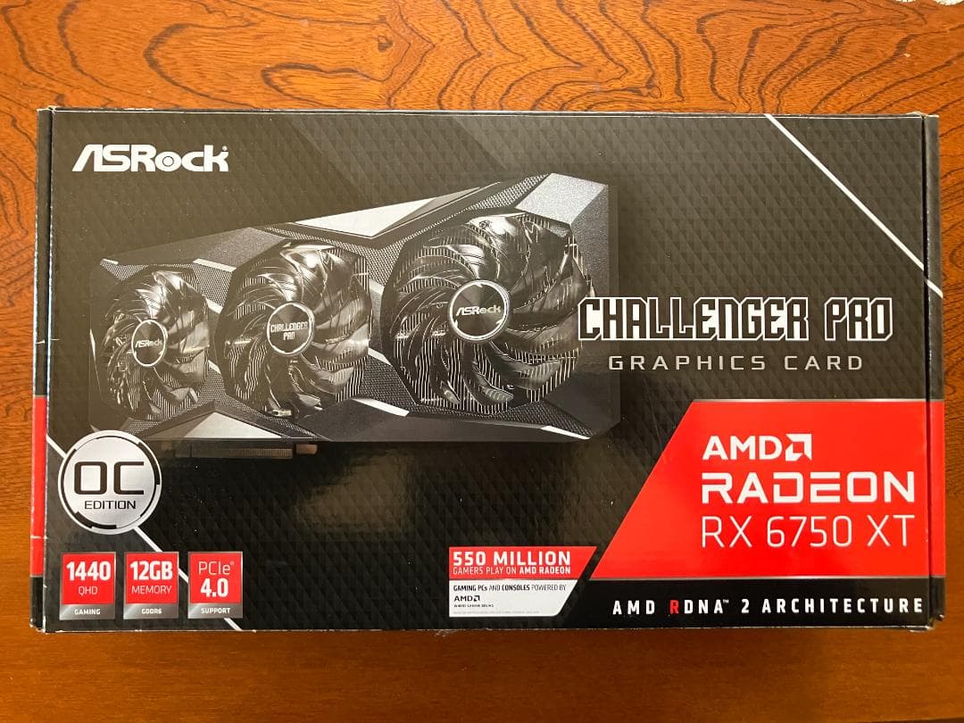 グラフィックボード・グラボ・ビデオカード ASRock Radeon RX 6750 XT Challenger Pro