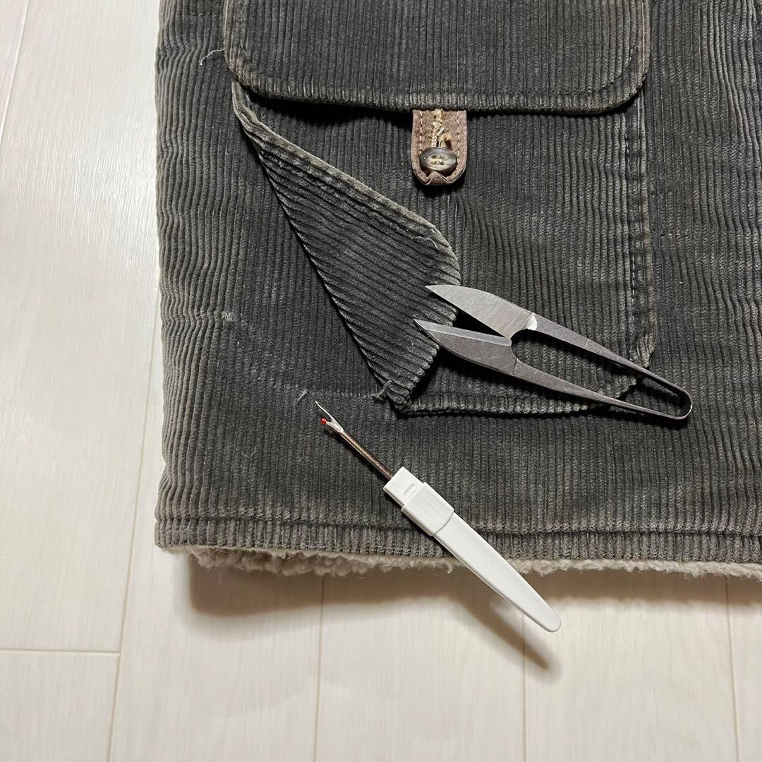 70's シルトン 裏ボア コーデュロイ ベルト ボア TALON ZIP 丈短