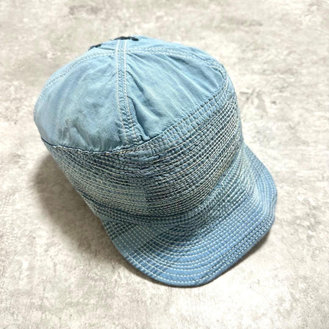 初期 KAPITAL キャピタル 老人と海 国旗タグ デニム ワークキャップ