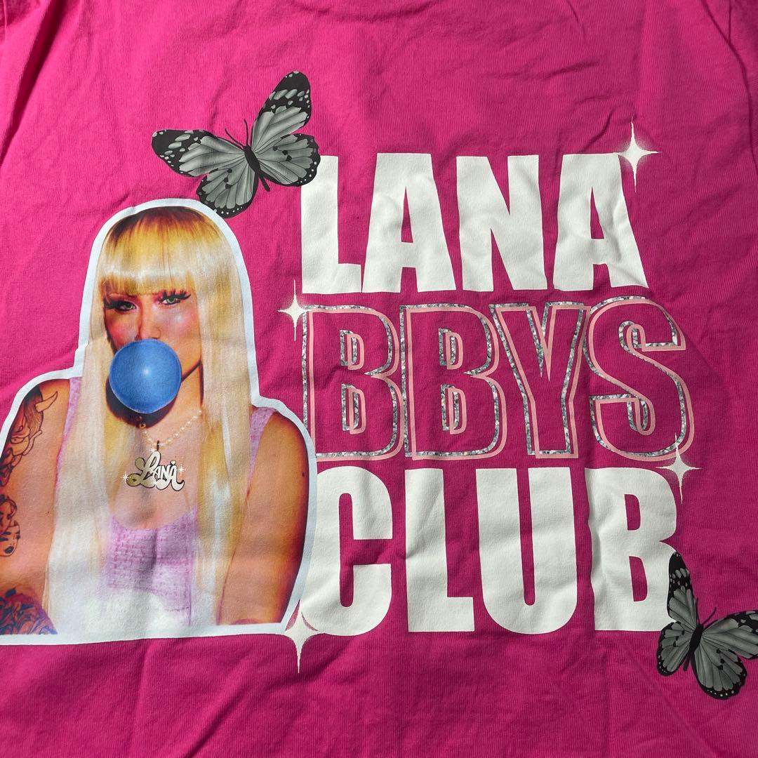 LANA CLUB ピンク Tシャツ　Lサイズ