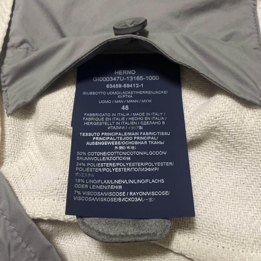 良品　HERNO ヘルノ　デザインシャツジャケット　イタリア製