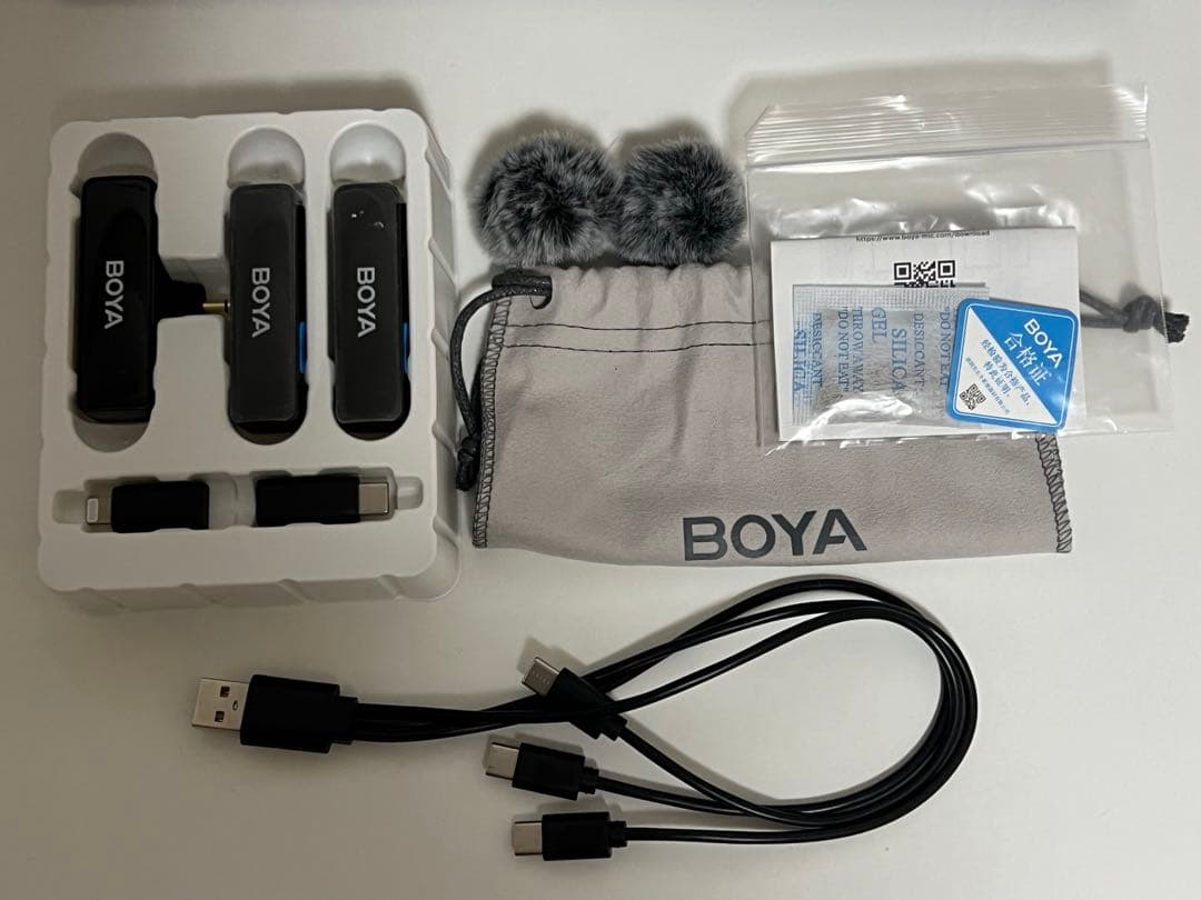 【超美品】BOYALINK A2ワイヤレスマイク　ピンマイク無線ラベリアマイク