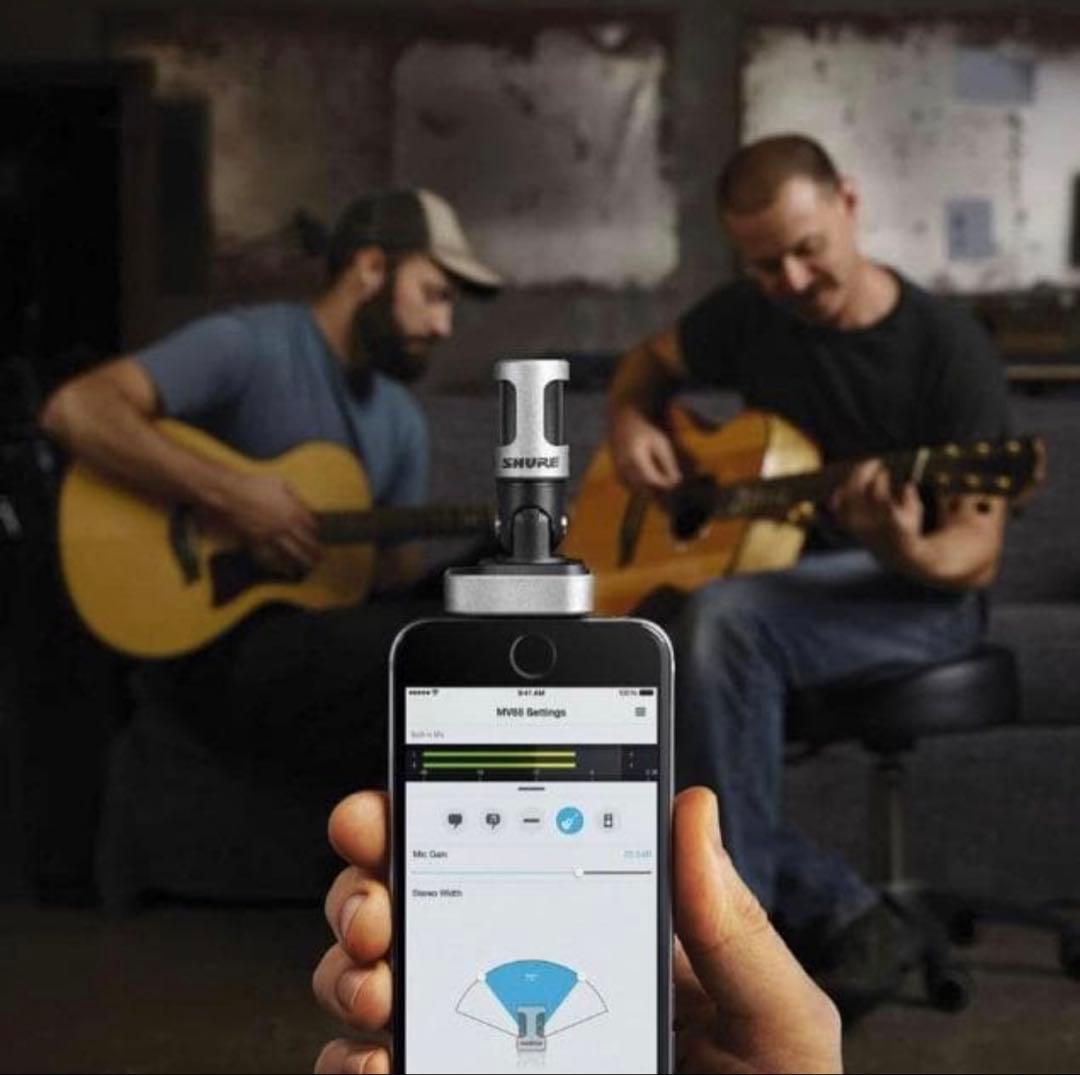 ひ*読様 美品　SHURE MV88 iOS デジタルステレオコンデンサーマイク
