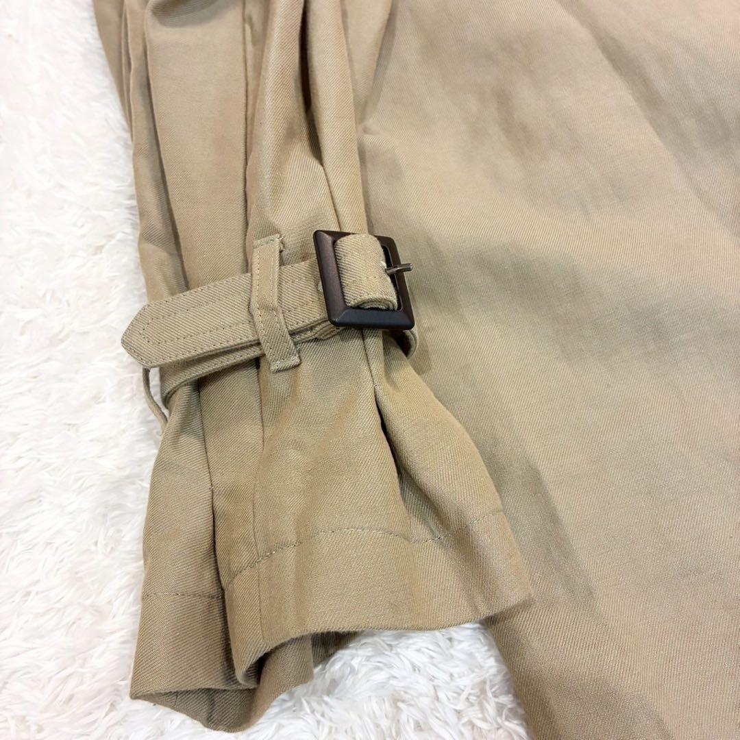エンフォルド　リバーシブルロングトレンチコート　チェック柄　グレンチェック