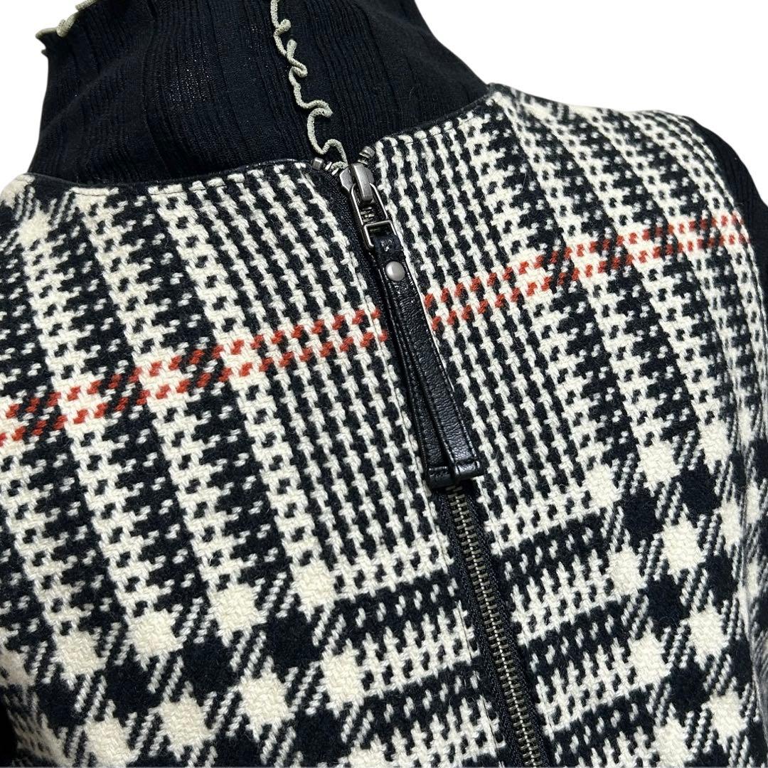 BURBERRY BLUE LABEL チェック ウール ワンピース
