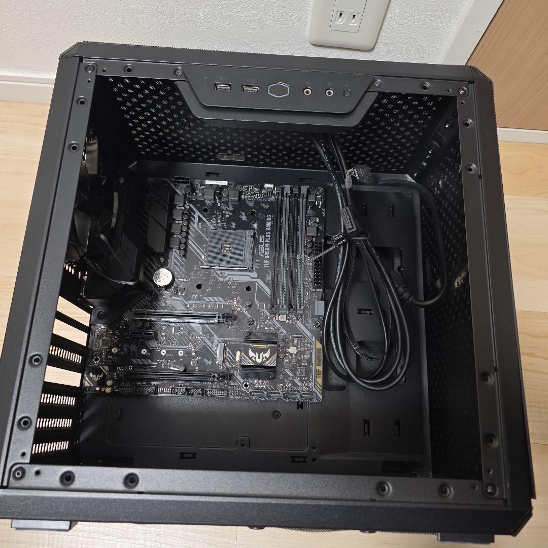 マザーボード MasterBox Q300L & ASUS B450M-PLUS GAMING