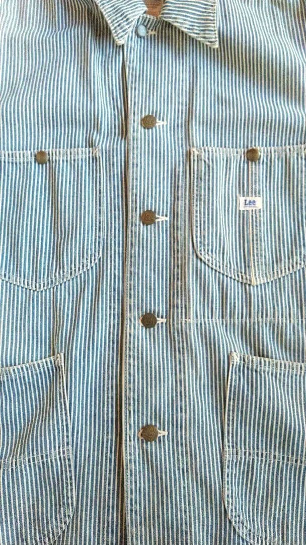 【Lee】復刻９１－Ｊ　ヒッコリー カバーオール　ロングL　ハウスタグ　M