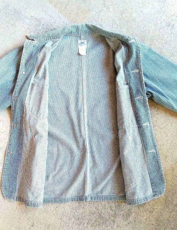 【Lee】復刻９１－Ｊ　ヒッコリー カバーオール　ロングL　ハウスタグ　M
