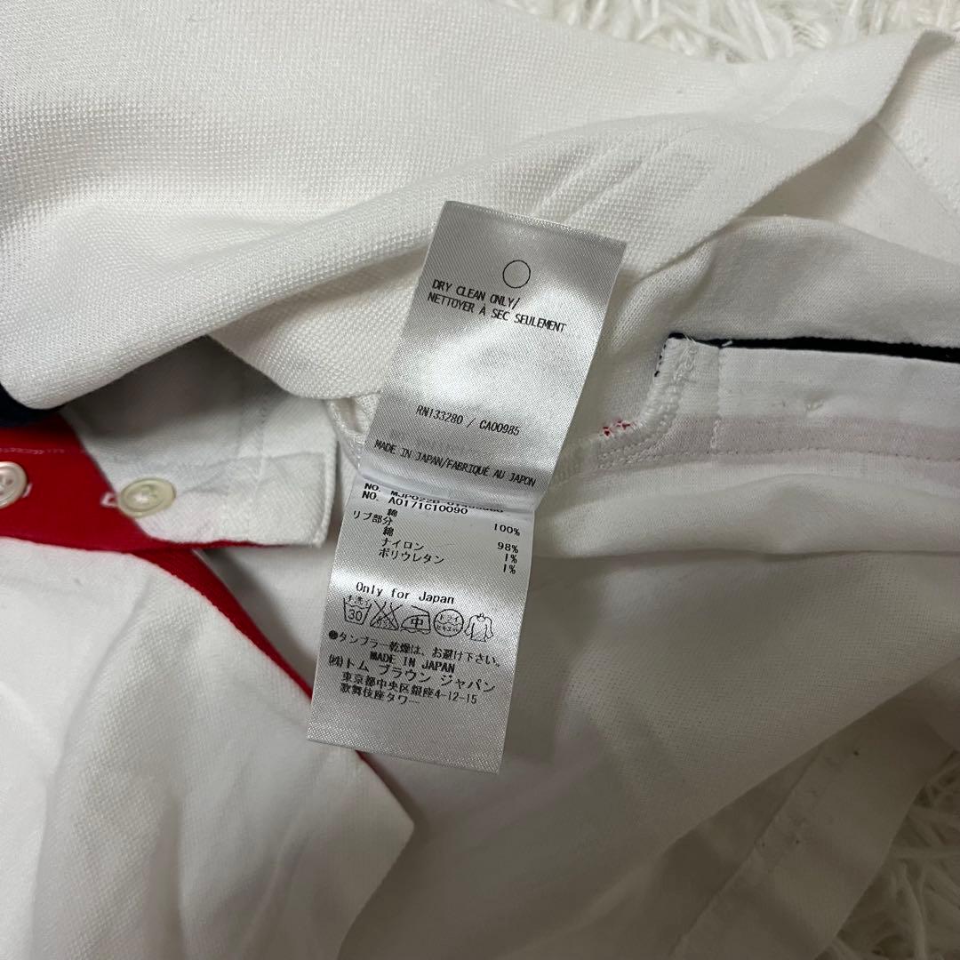 激レア トムブラウン Thom Browne ポロシャツ トリコロール ボタン