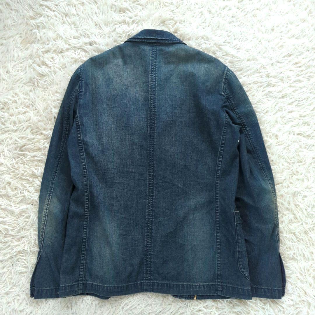SOPHNET. ソフネット テーラードジャケット デニム ヴィンテージ加工 М