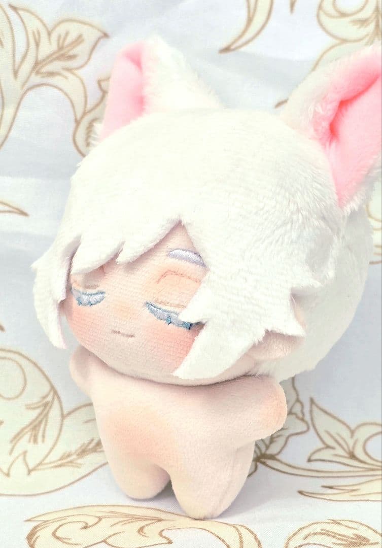 自作 無属性 ぬいぐるみ 白猫くん 10cm