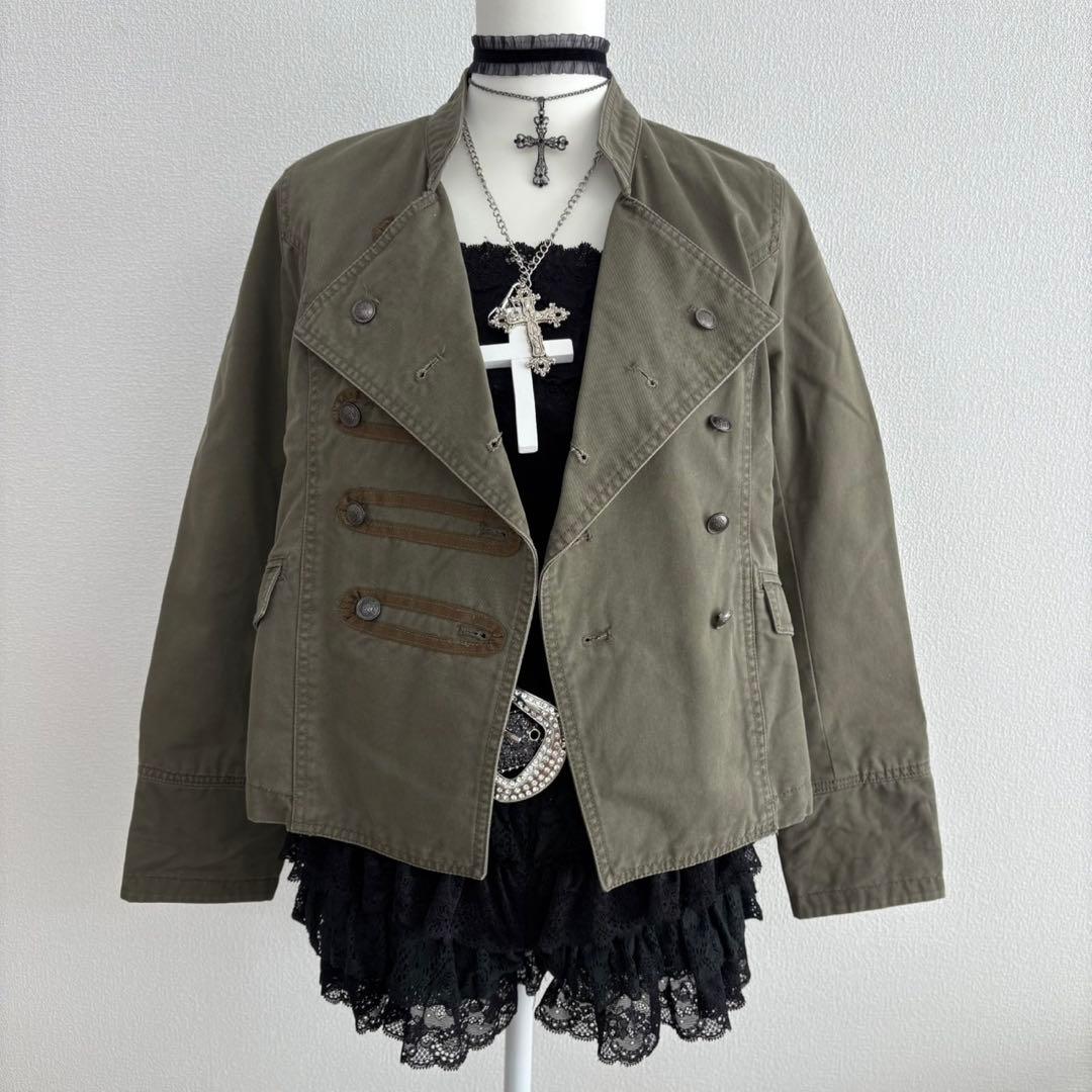 00s❤︎ナポレオン ジャケット ダークコア y2k 海外ガール ゴシック 軍服